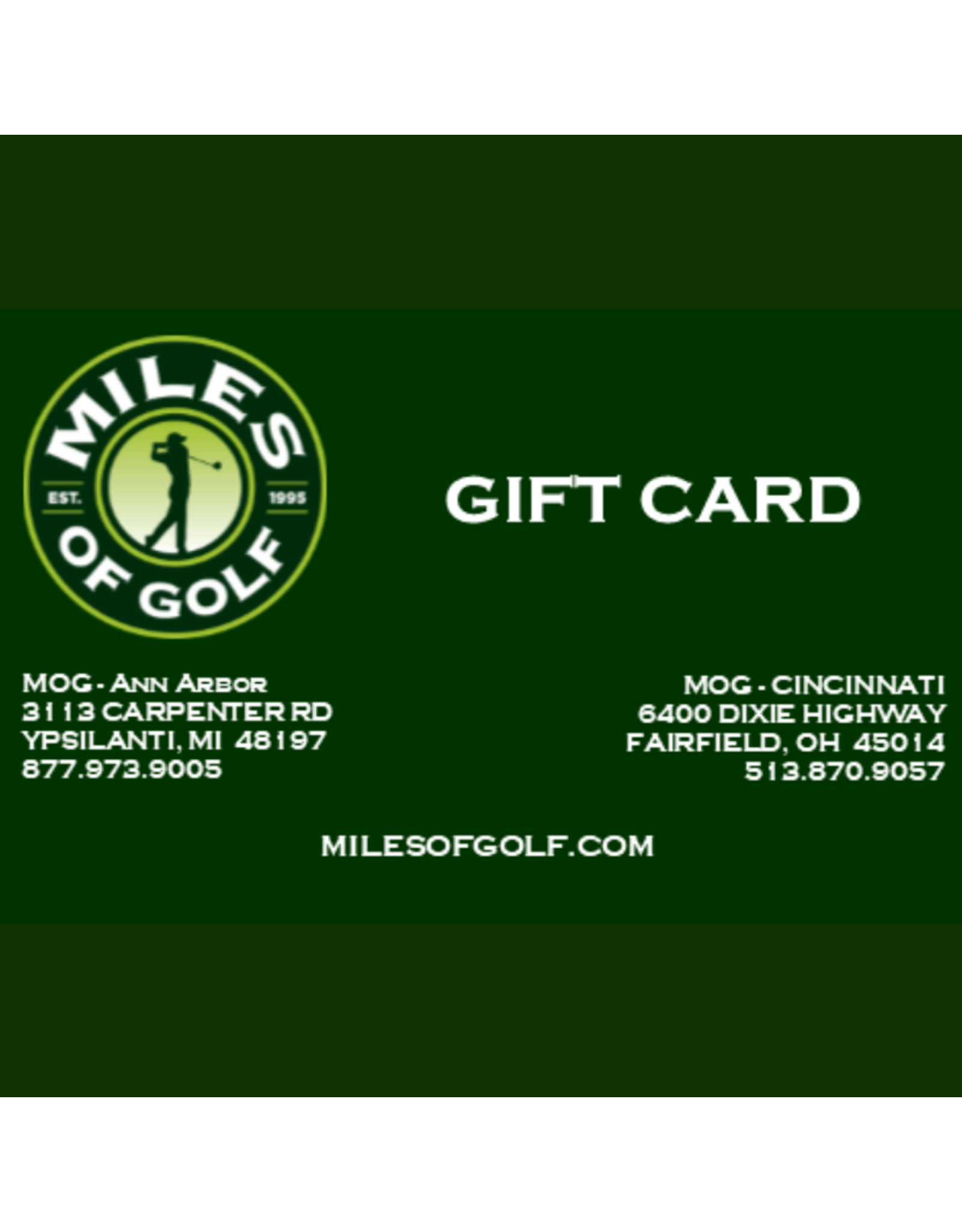 E - GIFT CARD (Choose Amount)