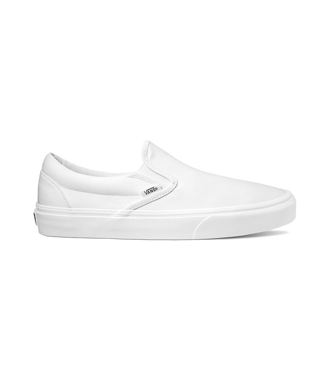 vans women's white slip on shoes