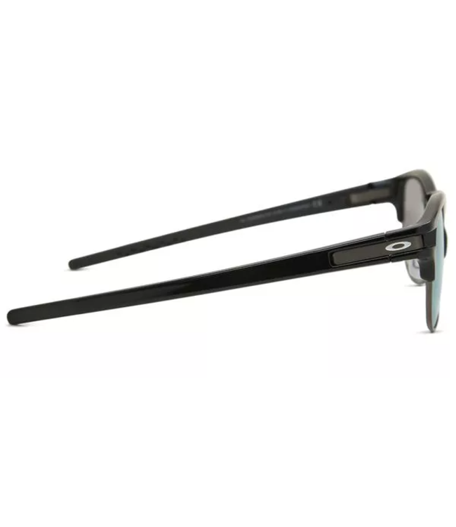 OAKLEY LATCH KEY MATTE BLACK SUNGLASSES w/ VIOLET IRIDIUM LENS