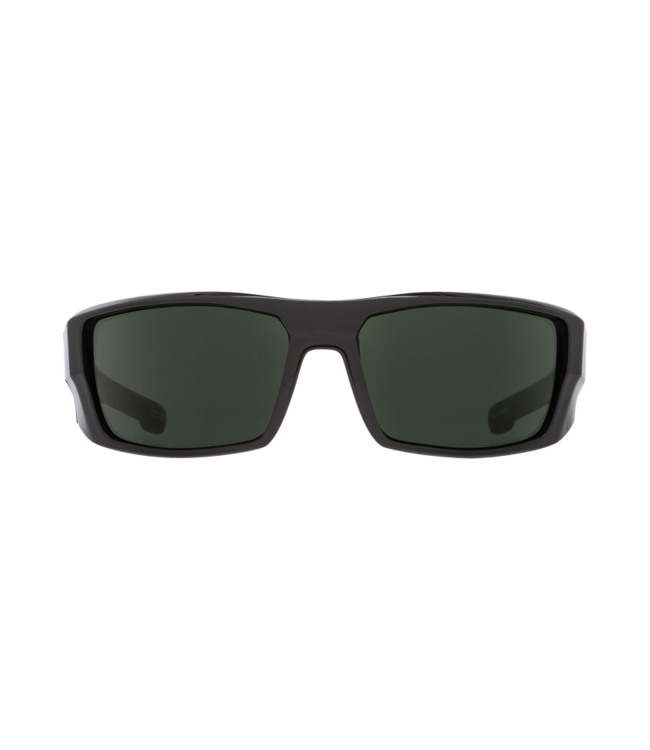 SPY DIRK SOFT MATTE BLACK SUNGLASSES w/ HD GREY GREEN LENS