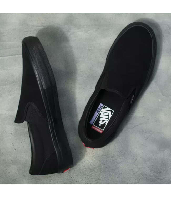 VANS MENS SKATE SLIP-ON SHOE - BLACK/BLACK