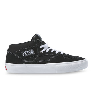 VANS VANS MENS SKATE HALF CAB SHOE - BLACK/WHITE