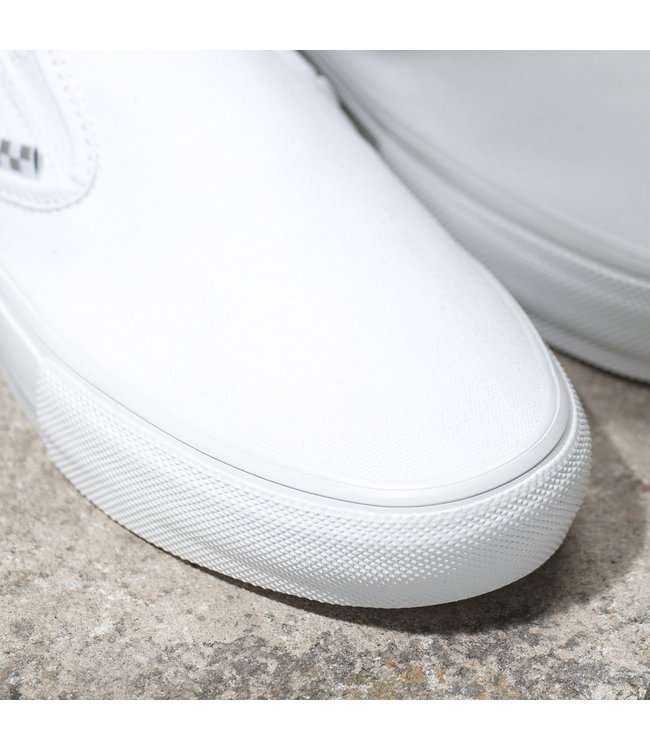 VANS MENS SKATE SLIP-ON SHOE - TRUE WHITE
