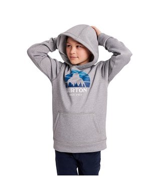 BURTON BURTON KIDS’ OAK PULLOVER HOODIE GRAY HEATHER 2022