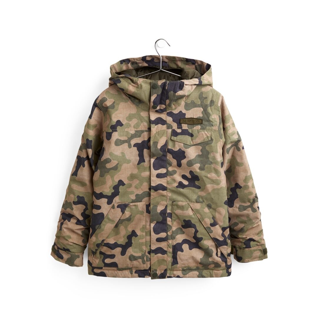 BURTON BOYS' DUGOUT JACKET MRT OLIVE TERRA CAMO 2022 ONE
