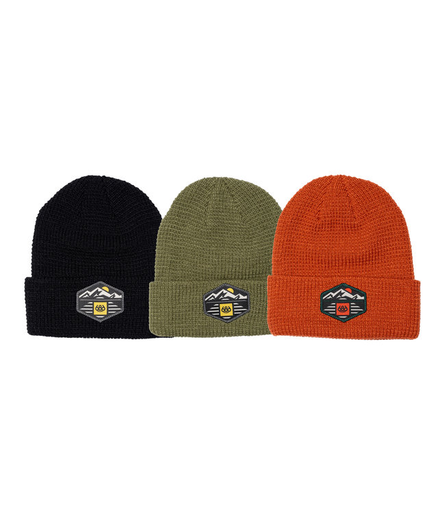 686 MEN'S WAFFLE KNIT BEANIE - 3 PACK ASSORTED 2022 - ONE Boardshop