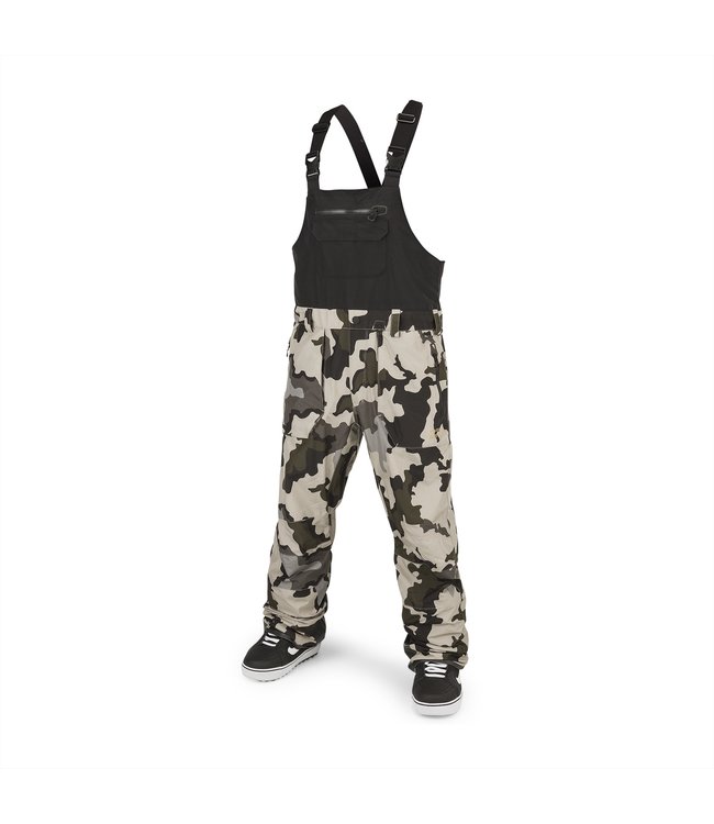 VOLCOM RAIN GORE BIB OVERALL PANT DRILL 