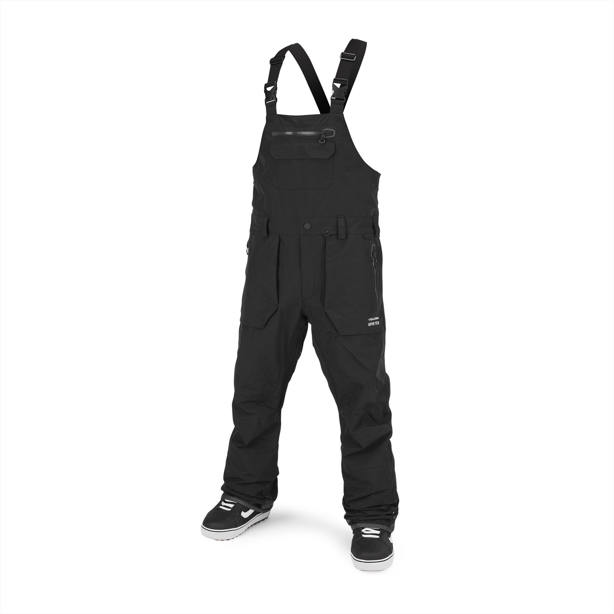 black overall pants