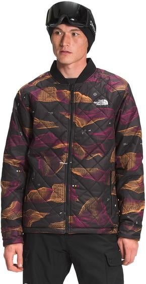 TNF MEN'S JESTER JACKET TNF BLACK BINARY HALF DOME PRINT/VIVID ORANGE