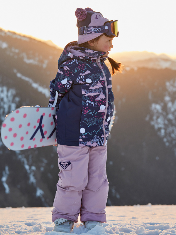 ROXY LITTLE GIRL'S SNOWY TALE JACKET MEDIEVAL BLUE MOONTAIN 2022