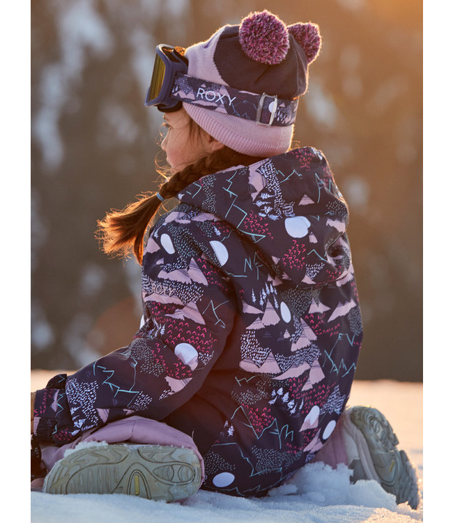 ROXY LITTLE GIRL'S SNOWY TALE JACKET MEDIEVAL BLUE MOONTAIN 2022