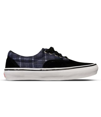 VANS VANS SKATE ERA SHOE PLAID BLACK/NAVY