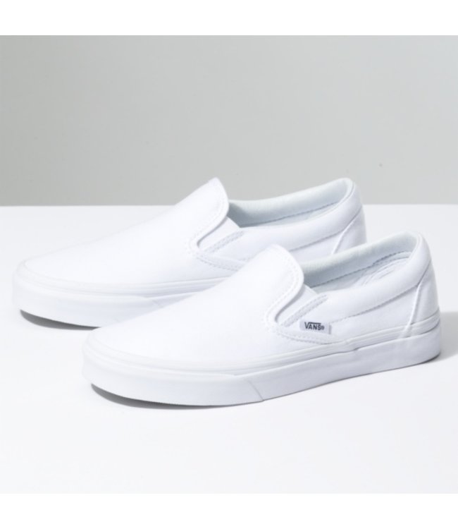 VANS CLASSIC SLIP-ON SHOES TRUE WHITE
