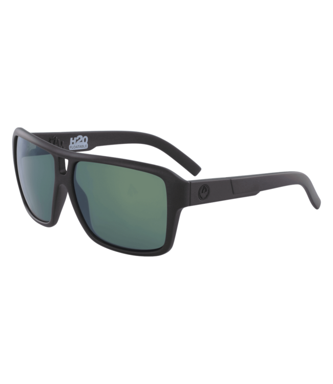 DRAGON THE JAM MATTE BLACK H20 SUNGLASSES w/ LL PETROL POLAR LENS