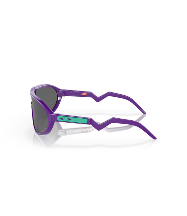 OAKLEY CMDN ELECTRIC PURPLE SUNGLASSES w/ PRIZM BLACK LENS