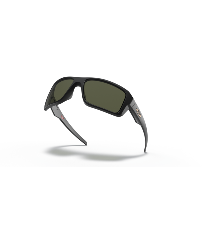 OAKLEY DOUBLE EDGE MATTE BLACK SUNGLASSES w/ DARK GREY LENS