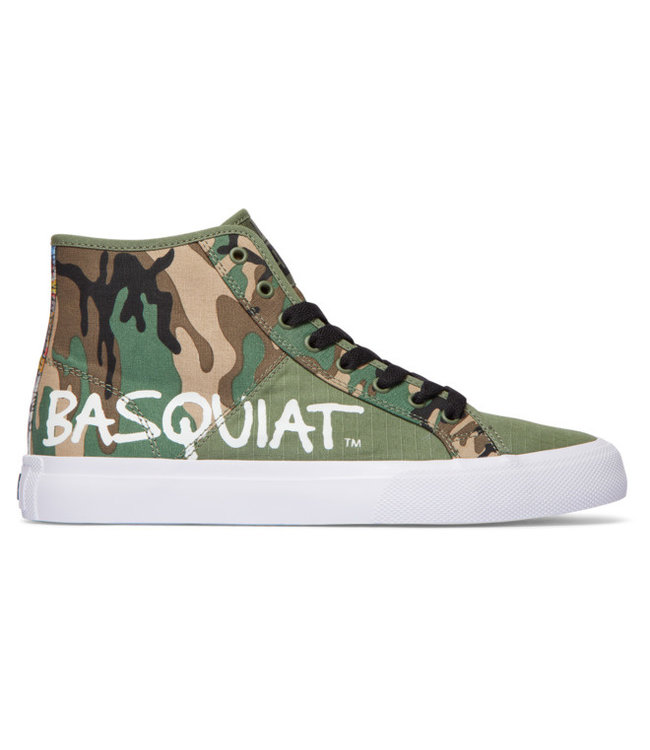 DC BASQ MANUAL HI SHOES BLACK/MILITARY CAMO