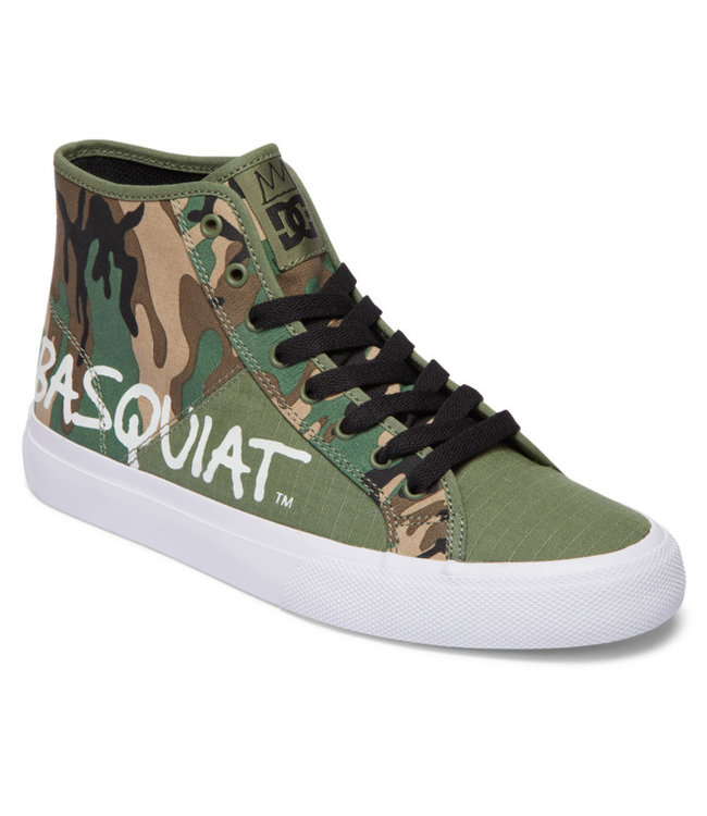 DC BASQ MANUAL HI SHOES BLACK/MILITARY CAMO