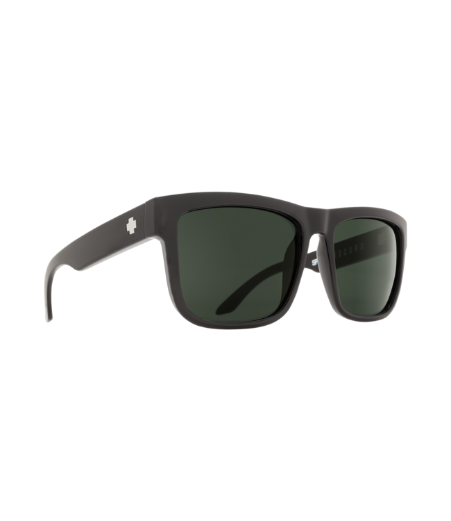 SPY DISCORD BLACK SUNGLASSES w/ HAPPY GREY GREEN LENS