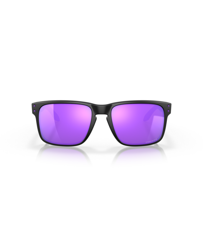 OAKLEY HOLBROOK MATTE BLK SUNGLASSES w/ PRIZM VIOLET LENS