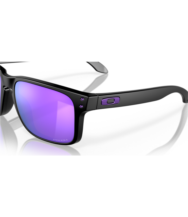 OAKLEY HOLBROOK MATTE BLK SUNGLASSES w/ PRIZM VIOLET LENS