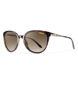 SMITH SMITH CHEETAH TORT SUNGLASSES w/ CHROMAPOP BROWN GRADIENT POLAR LENS