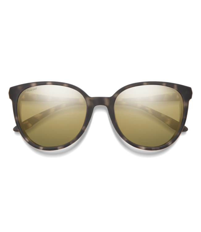 SMITH CHEETAH MATTE ASH TORT SUNGLASSES w/ CP GLD MIR PLR LENS