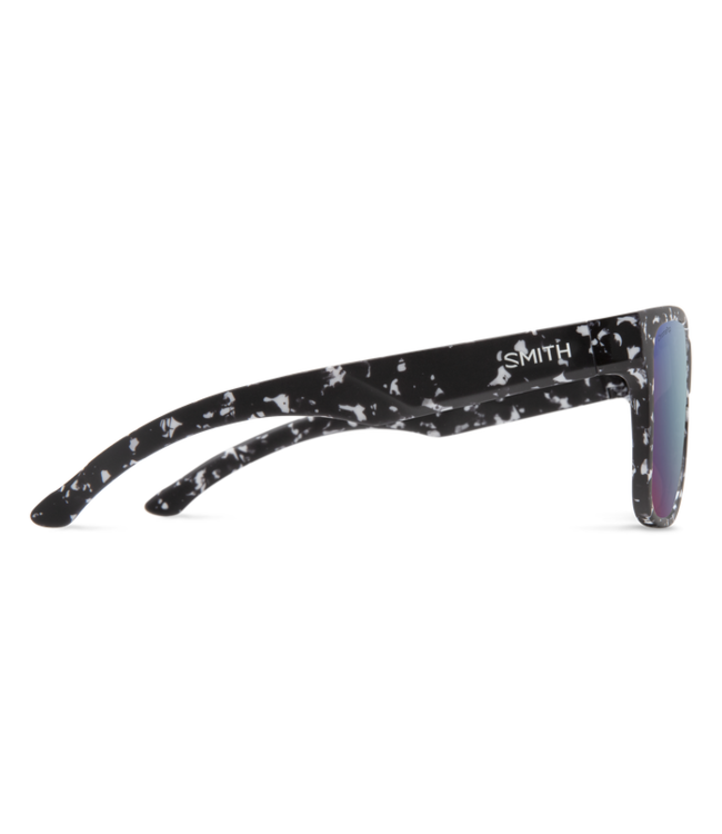 SMITH LOWDOWN XL 2 MATTE BLACK MARBLE SUNGLASSES w/ CHROMAPOP VIOLET MIRROR POLAR