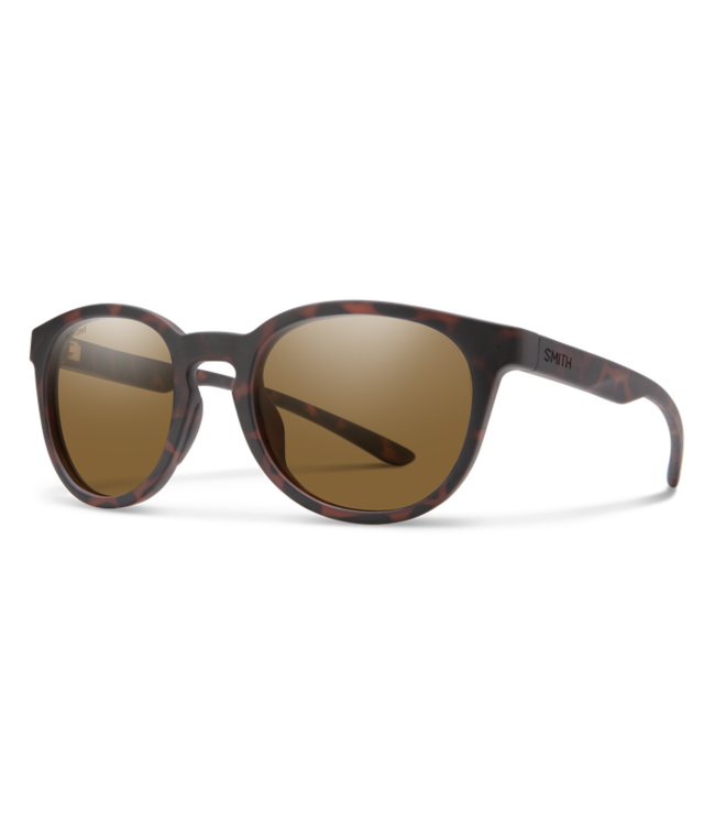 SMITH EASTBANK CORE MATTE TORT SUNGLASSES w/ POLAR BROWN
