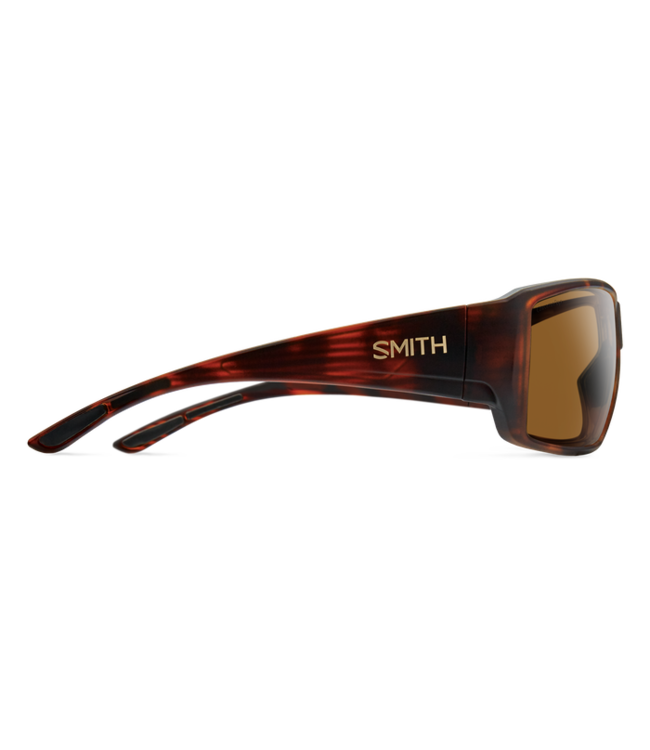 SMITH GUIDES CHOICE MATTE TORT SUNGLASSES W/ CP PLR BRWN