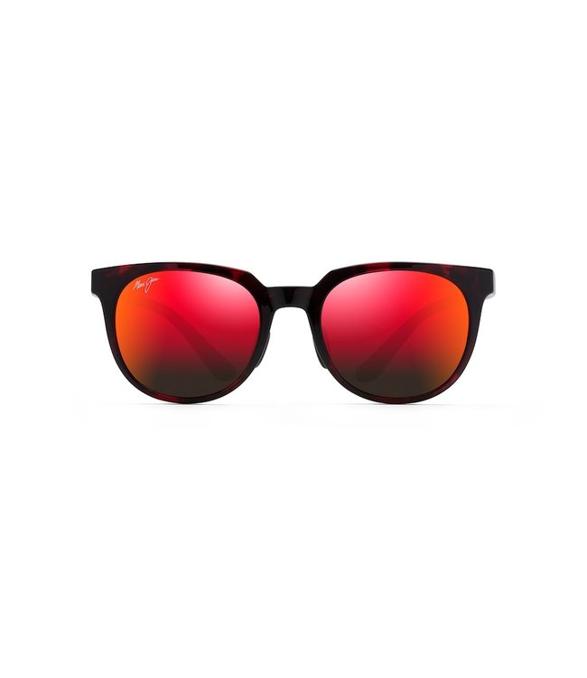 MAUI JIM WAILUA RED BLACK TORT SUNGLASSES w/ HAWAII LAVA LENS