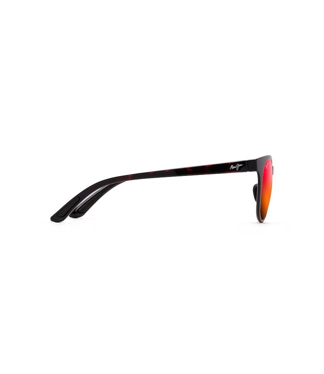 MAUI JIM WAILUA RED BLACK TORT SUNGLASSES w/ HAWAII LAVA LENS