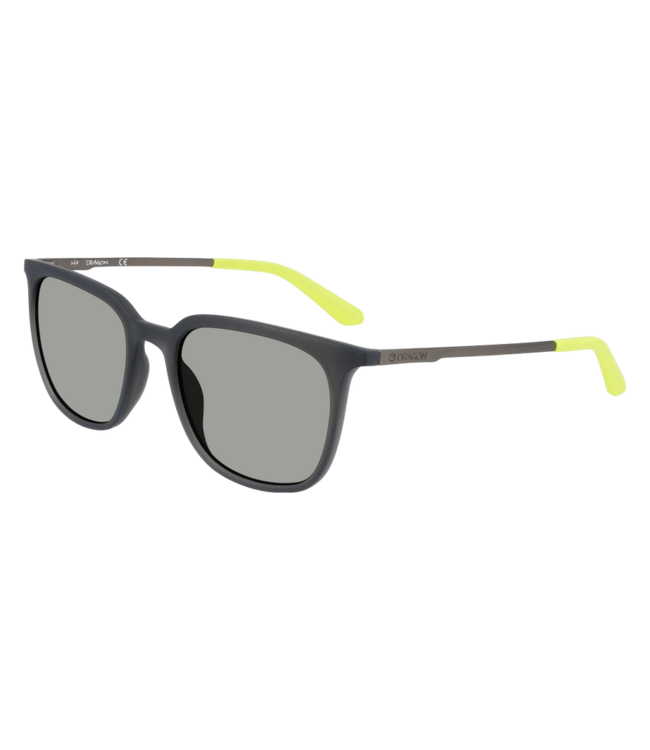 DRAGON ZIGGY MATTE GREY SUNGLASSES w/ LL SILVER ION LENS