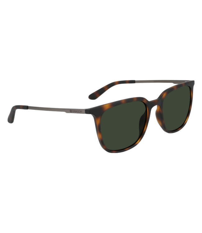 DRAGON ZIGGY MATTE TORT SUNGLASSES w/ LL G15 LENS