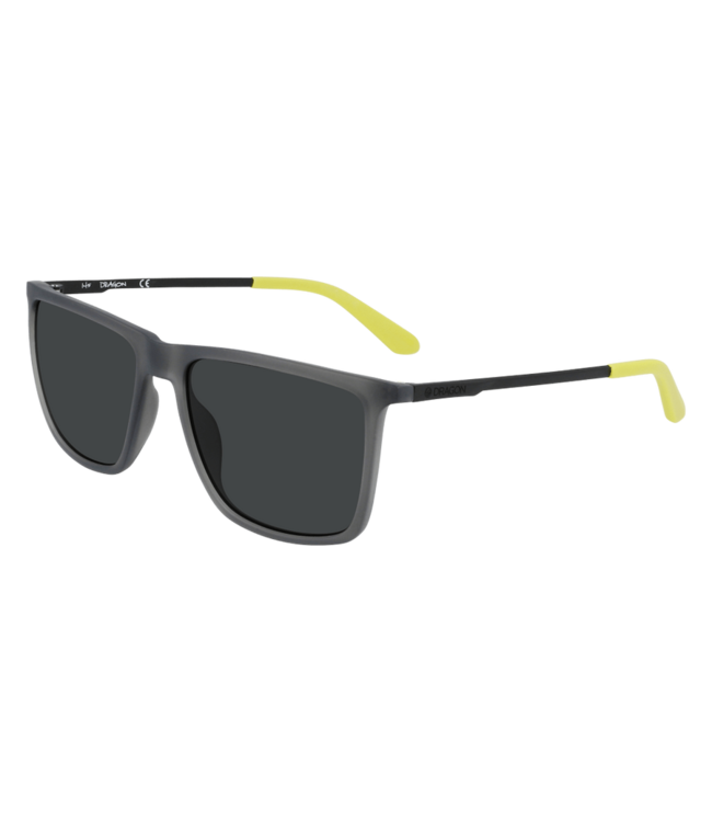 DRAGON KODIAK MATTE CHARCOAL SUNGLASSES w/ LL SMOKE LENS