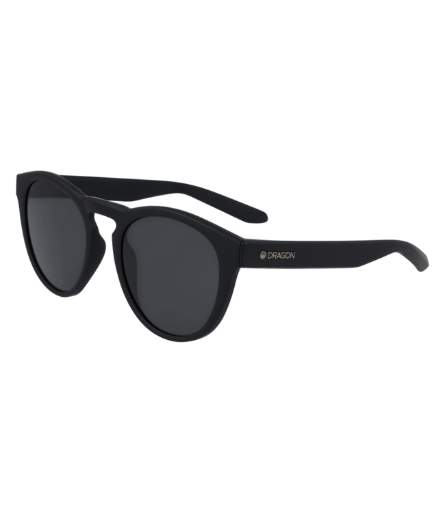 DRAGON OPUS MATTE BLACK SUNGLASSES w/ LL SMOKE LENS