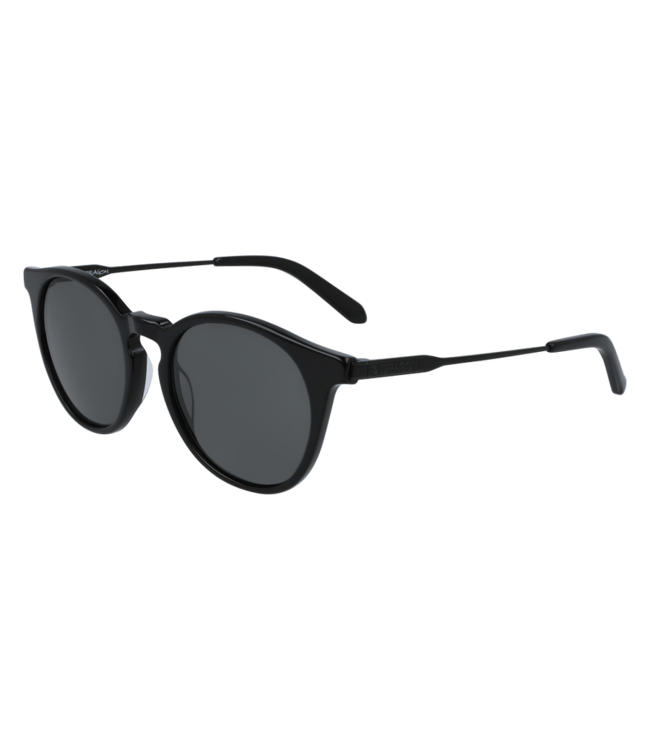 DRAGON HYPE SHINY BLACK SUNGLASSES w/ LL SMOKE POLAR LENS