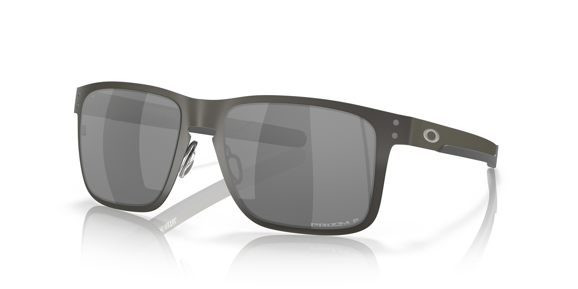 OAKLEY HOLBROOK METAL MATTE GUNMETAL SUNGLASSES w/ PRIZM BLK PLR LENS - ONE  Boardshop