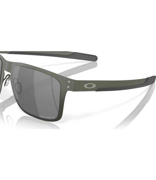 OAKLEY HOLBROOK METAL MATTE GUNMETAL SUNGLASSES w/ PRIZM BLACK POLAR LENS