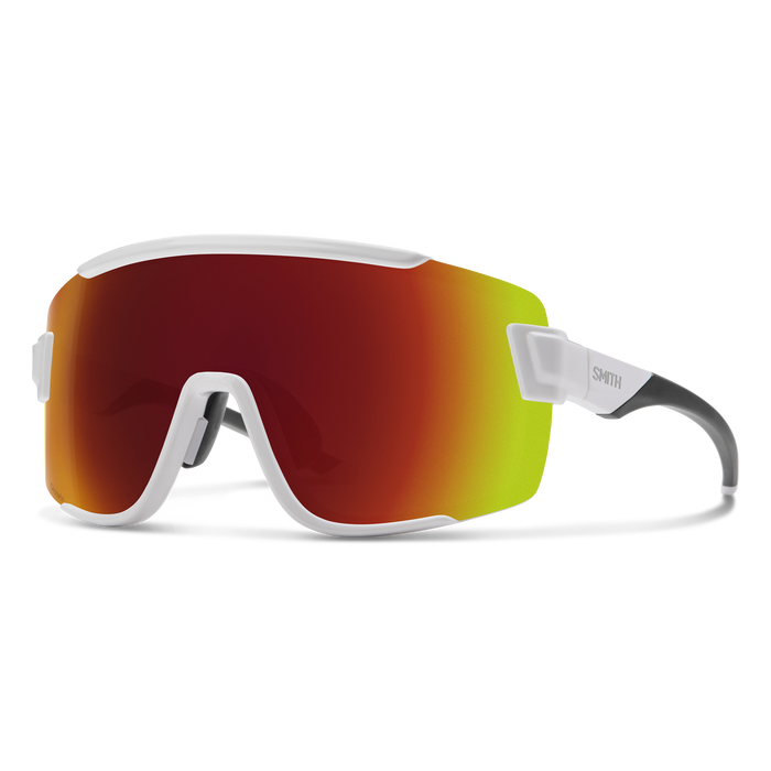 SMITH WILDCAT MATTE WHITE SUNGLASSES W/PC CP RED MIR - ONE Boardshop