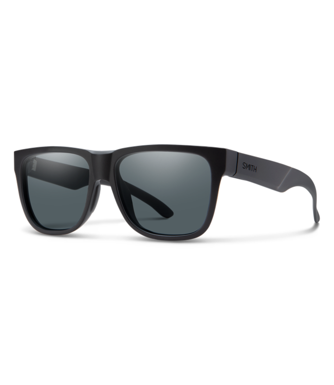 SMITH LOWDOWN 2 CORE MATTE BLACK SUNGLASSES w/ POLAR GREY