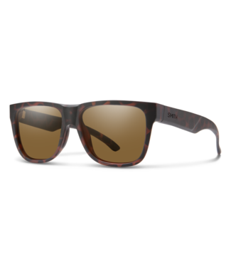 SMITH SMITH LOWDOWN 2 CORE MATTE TORTOISE SUNGLASSES w/ POLAR BROWN