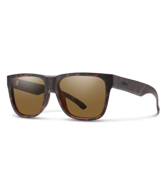 SMITH LOWDOWN 2 CORE MATTE TORTOISE SUNGLASSES w/ POLAR BROWN