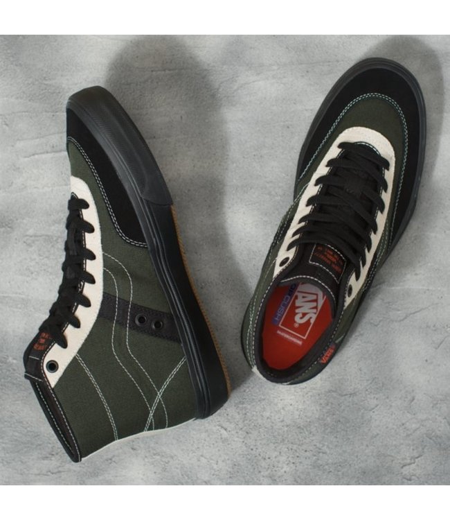 VANS CROCKETT HIGH SHOES FOREST BLACK