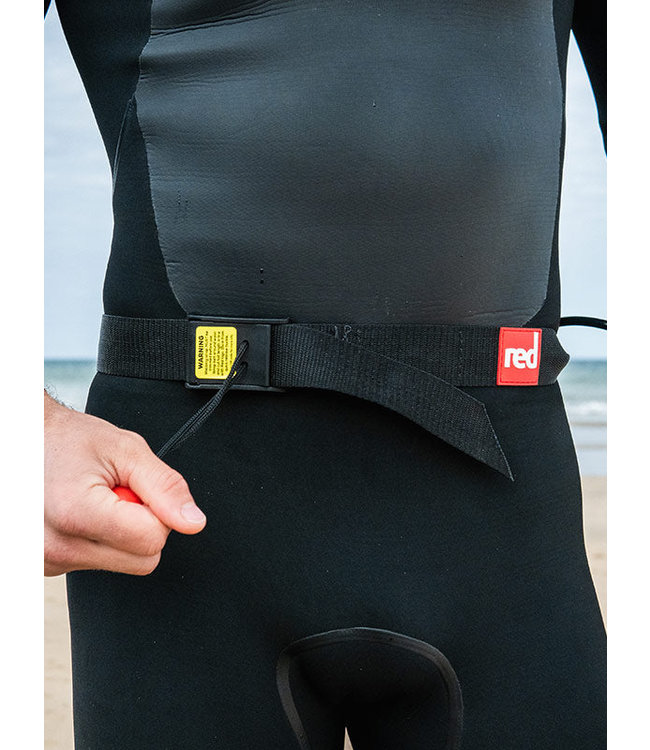 RED PADDLE WAIST LEASH BELT
