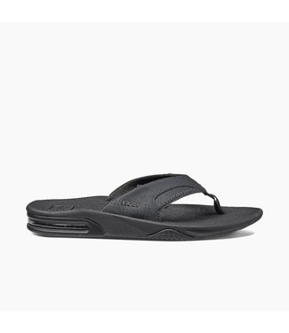 REEF MENS FANNING SANDAL SP22 ALL BLACK