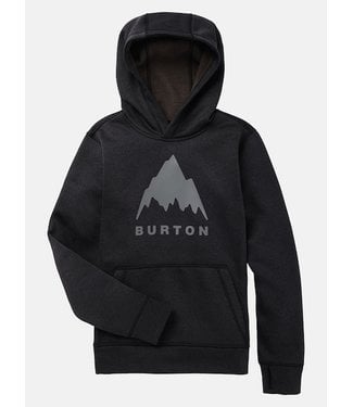 BURTON BURTON KIDS OAK PO HOODY TRUE BLACK HEATHER 2023