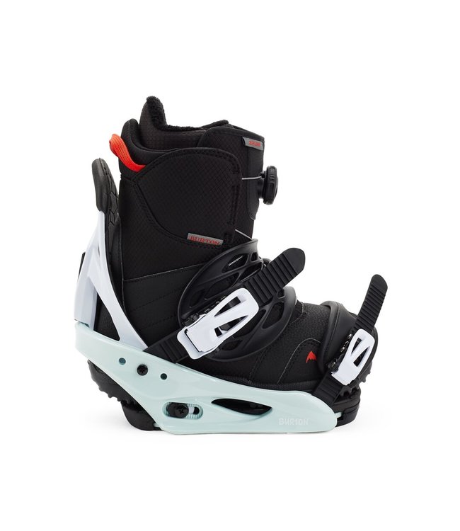 BURTON YOUTH SMALLS SNOWBOARD BINDINGS NEO-MINT/WHITE 2023