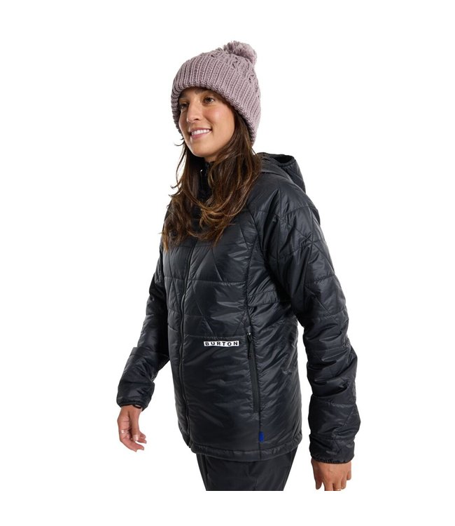 BURTON WOMENS VERS-HEAT INSULATED DOWN JACKET TRUE BLACK 2023
