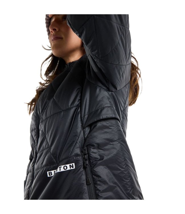BURTON WOMENS VERS-HEAT INSULATED DOWN JACKET TRUE BLACK 2023